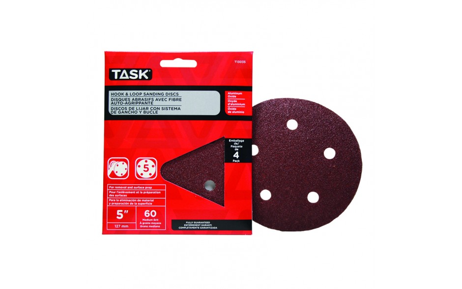 T13035 TASK 60 Grit 5" Hook &
Loop
Sanding Discs - Ritchie's Building & Flooring Centre