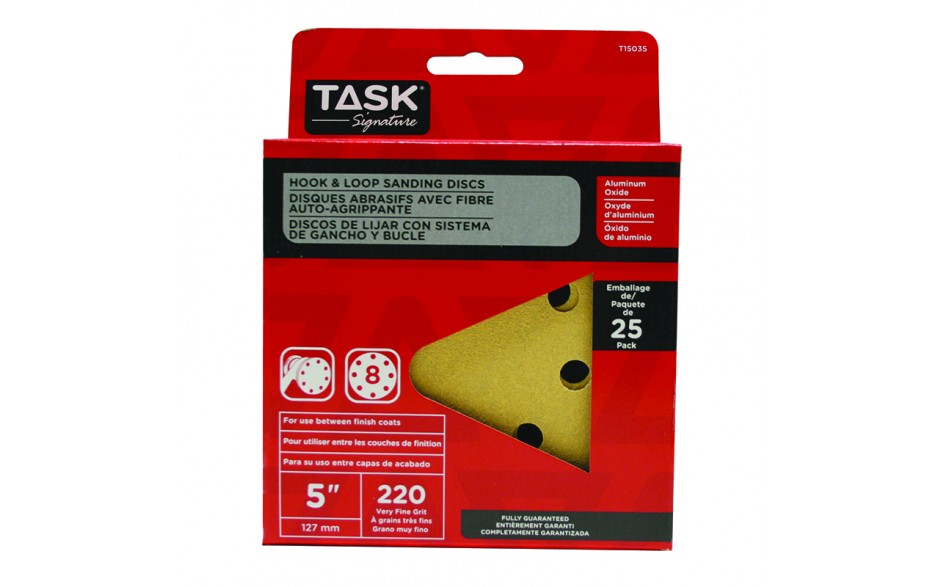 T15035 220 Grit 25 pk. 5" Hook &
Loop Sanding Discs - Ritchie's Building & Flooring Centre
