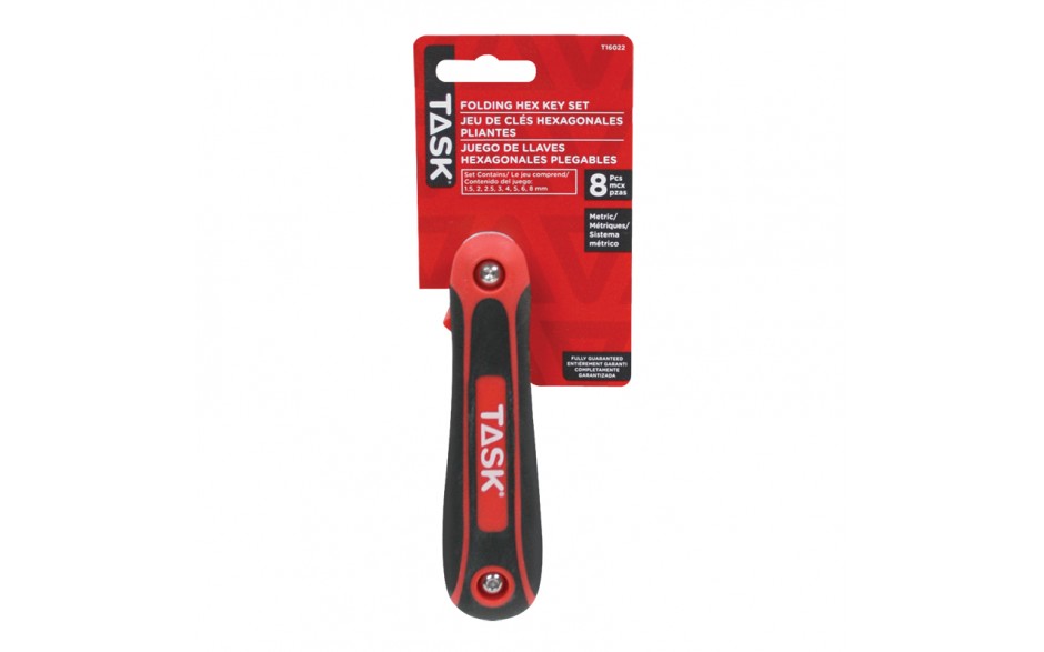 TASK T16022 Metric Hex Key Set
1.5mm-8mm 8 Piece. - Ritchie's Building & Flooring Centre