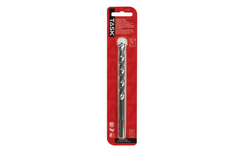 TASK T17716 7/16" Masonry Drill Bit - Ritchie's Building & Flooring Centre