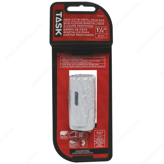 TASK T21707 DEEP CUT BI-METAL
HOLE SAW 1-5/8" - Ritchie's Building & Flooring Centre