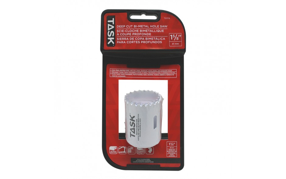 TASK T21715 1-5/8" Bi-Metal Hole
Saw - Ritchie's Building & Flooring Centre