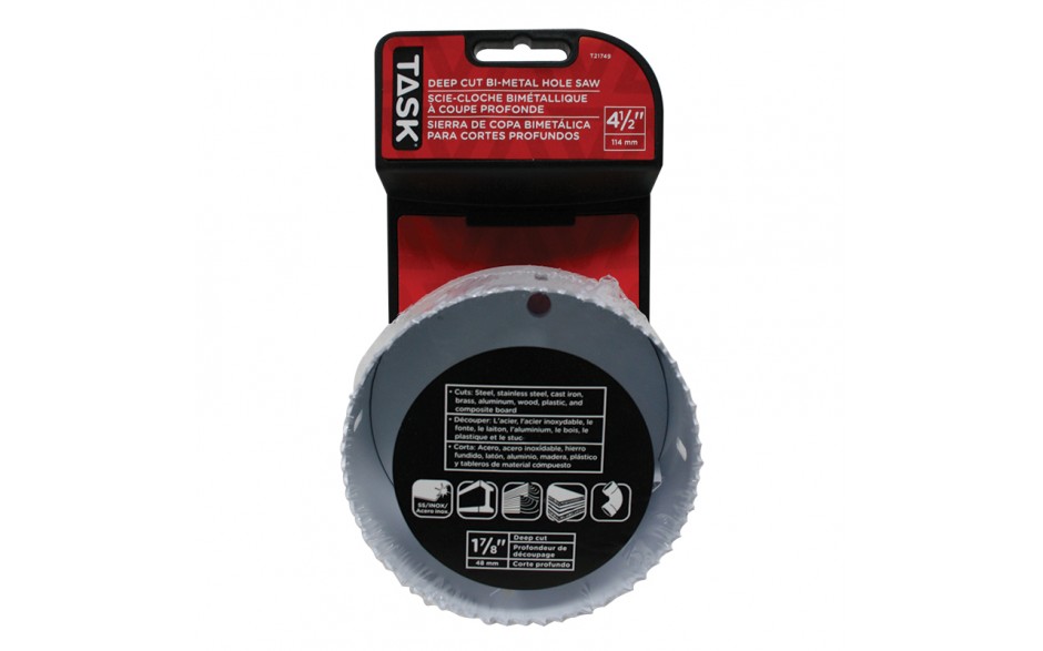TASK T21749 4-1/2" Bi-Metal Hole
Saw - Ritchie's Building & Flooring Centre