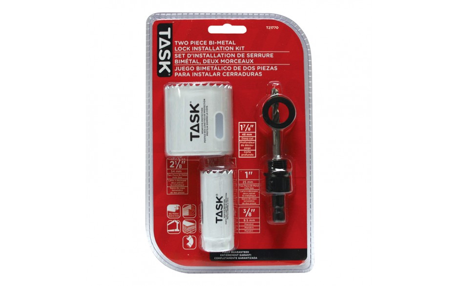 TASK T21770 2 pc. Bi-Metal Lock
Install Kit - Ritchie's Building & Flooring Centre
