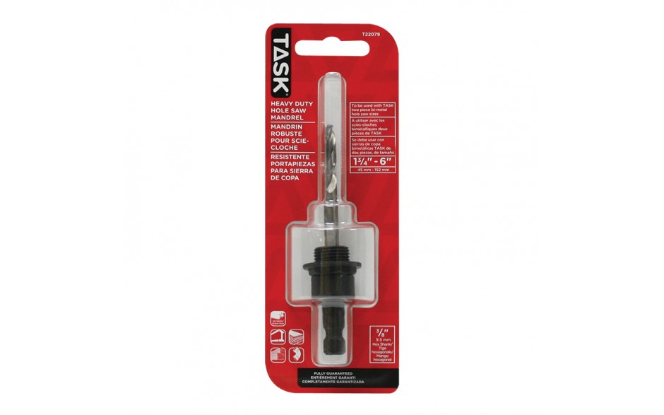 TASK T22079 3/4" - 6" HD Hole
Saw
Mandrel - Ritchie's Building & Flooring Centre