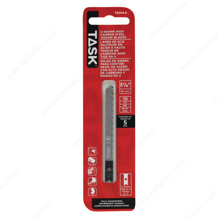 TASK 3-3/16" U-Shank Jigsaw Blades T22114 - Ritchie's Building & Flooring Centre