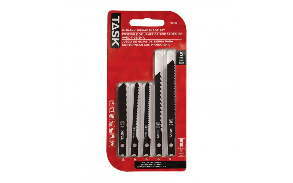 TASK T22123 5 pc. U-Shank Jig 
Saw Blade Set - Ritchie's Building & Flooring Centre