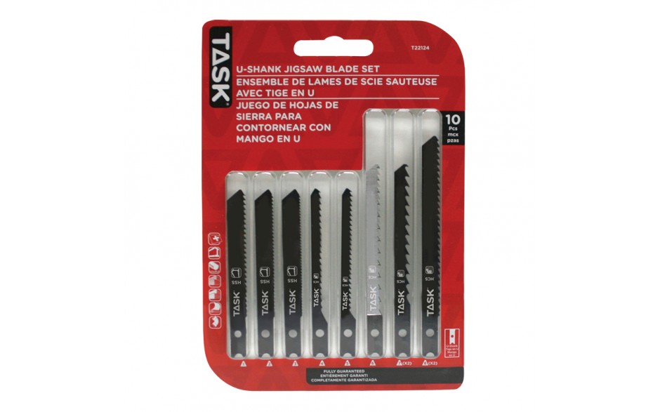 TASK 10 pc. U-Shank Jigsaw Set T22124 - Ritchie's Building & Flooring Centre