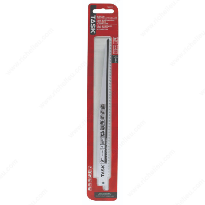 TASK 8" 5 pc. Reciprocating
Blades T22211-5 - Ritchie's Building & Flooring Centre