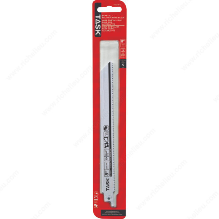 TASK 8" 5 pc. Reciprocating Blades T22219-5 - Ritchie's Building & Flooring Centre