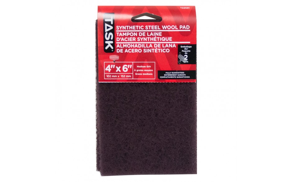 TASK T22591 4" x 6" Medium Grit
Synthetic Steel Wool Pad 2 pk. - Ritchie's Building & Flooring Centre