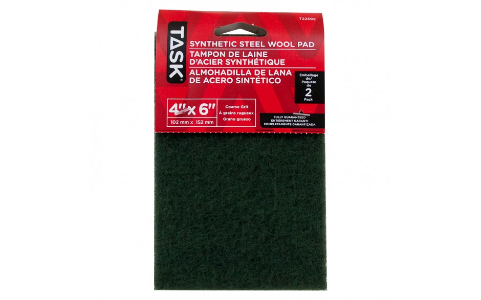 TASK T22592 4" x 6" Coarse Grit
Synthetic Steel Wool Pad 2 pk. - Ritchie's Building & Flooring Centre