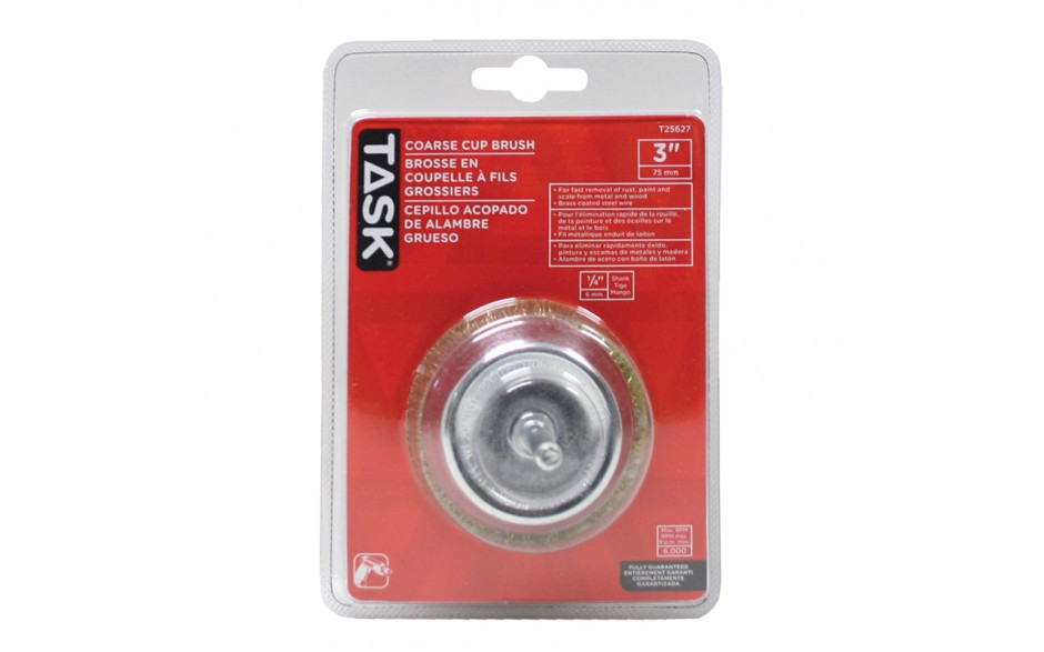 TASK T25627 3" Coarse Cup Brush - Ritchie's Building & Flooring Centre