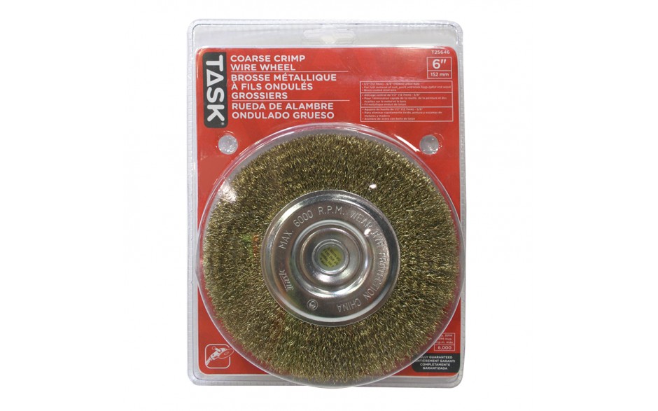 TASK T25646 6" Coarse Crimped
Wire
Wheel - Ritchie's Building & Flooring Centre