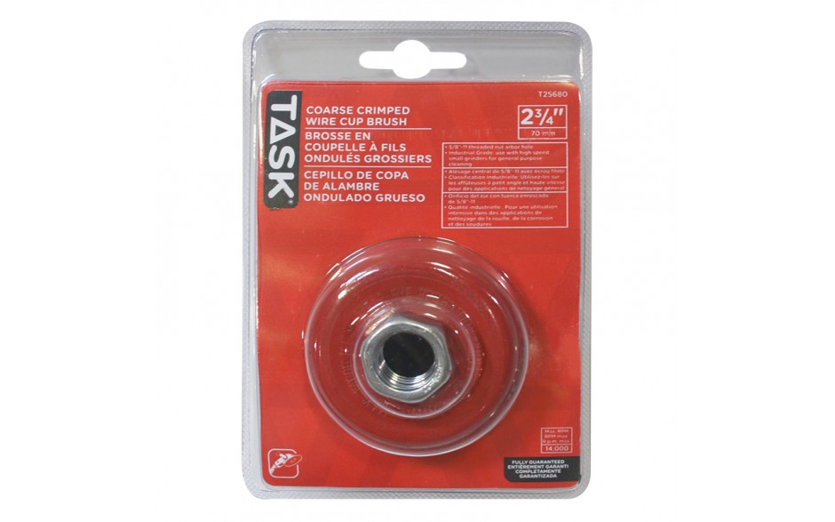 TASK T25680 2-3/4" Coarse
Crimped Cup Brush - Ritchie's Building & Flooring Centre