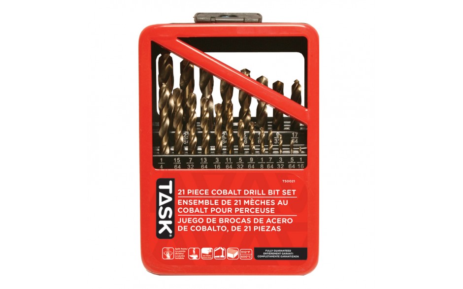 TASK T50021 21 pc Cobalt Bit Set - Ritchie's Building & Flooring Centre