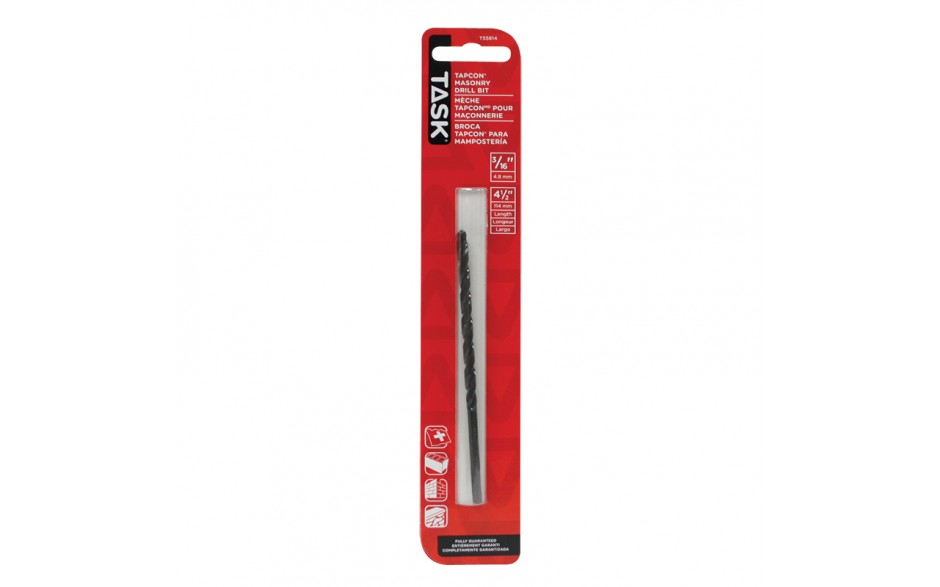 TASK 3/16" x 4-1/2" Tapcon Drill Bit T55814 - Ritchie's Building & Flooring Centre