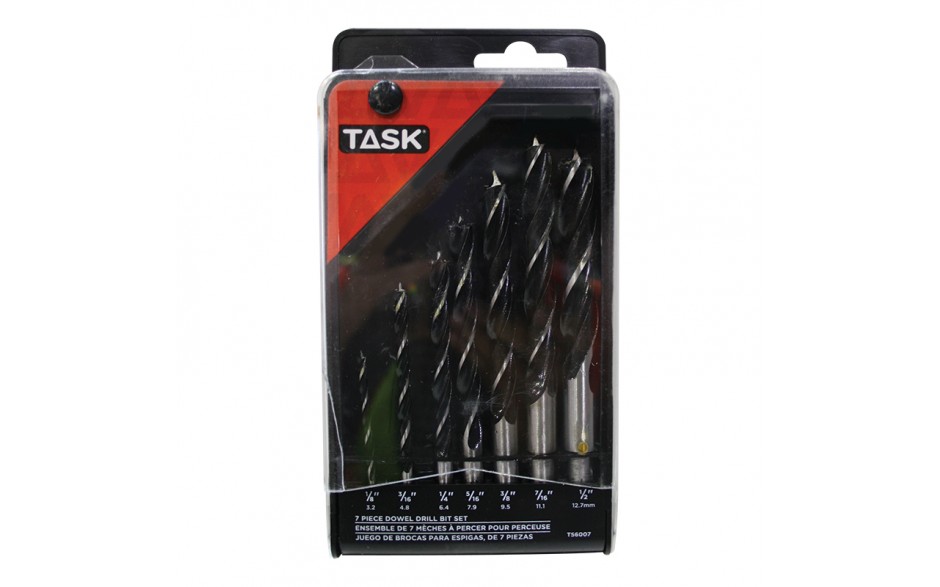 TASK T56007 7 pc Dowel Drill Bit
Set - Ritchie's Building & Flooring Centre