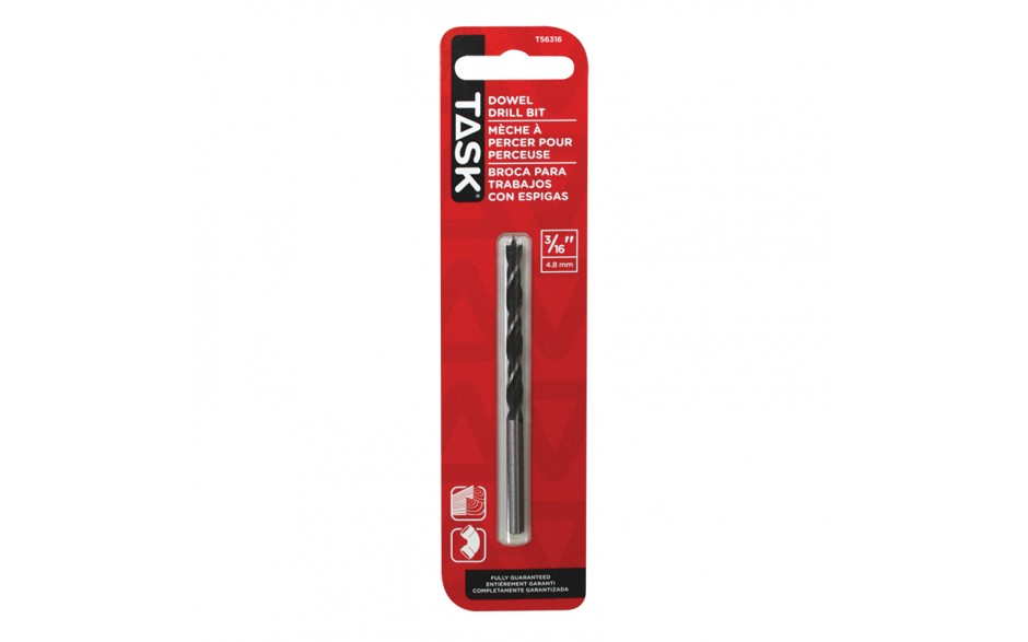 TASK T56316 3/16" Dowel Drill
Bit (Brad Point) - Ritchie's Building & Flooring Centre