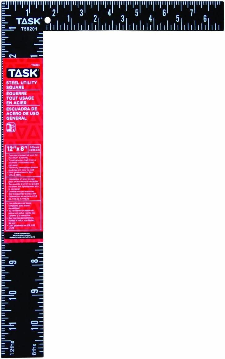 TASK T58201 12"x8" Steel Square - Ritchie's Building & Flooring Centre