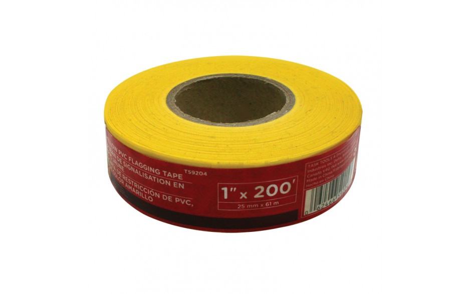 TASK T59204 Yellow PVC Flagging
Tape - Ritchie's Building & Flooring Centre