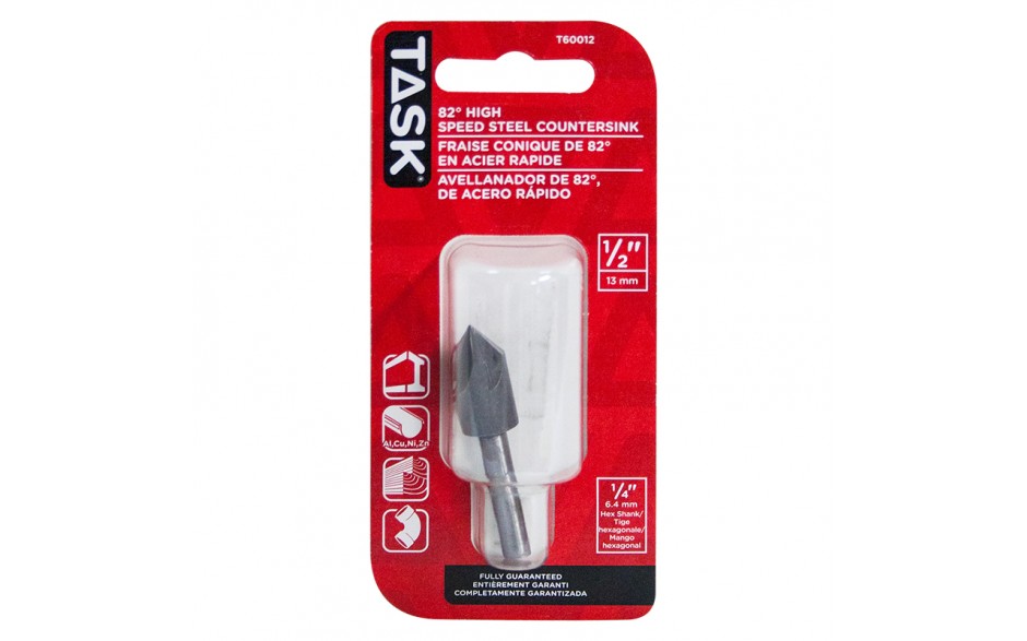 TASK T60012 1/2" Steel Countersink - Ritchie's Building & Flooring Centre