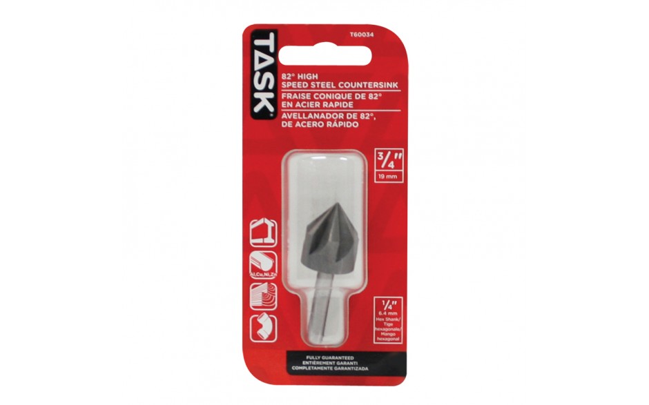 TASK T60034 3/4" Steel Countersink - Ritchie's Building & Flooring Centre