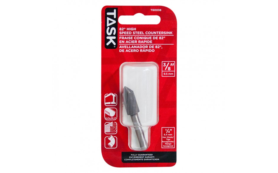 TASK T60038 3/8" Steel
Countersink - Ritchie's Building & Flooring Centre