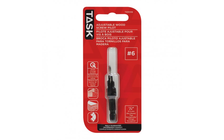 TASK T69006 #6 Adjustable Wood Screw Pilot - Ritchie's Building & Flooring Centre