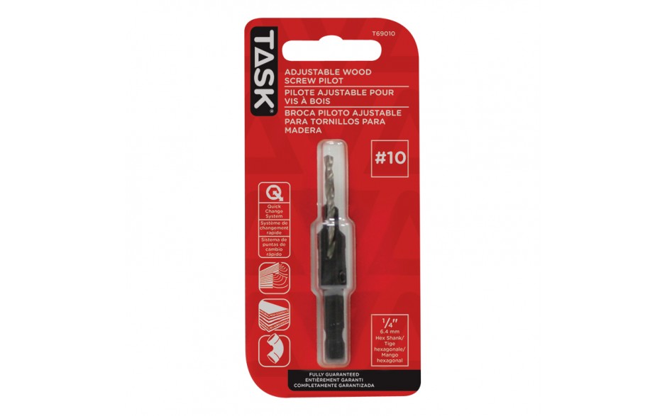 TASK T69010 #10 Adjustable Wood
Screw Pilot - Ritchie's Building & Flooring Centre