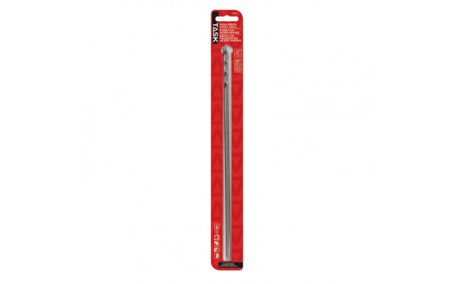 TASK T70014 1/4" x 12" High Speed Drill - Ritchie's Building & Flooring Centre