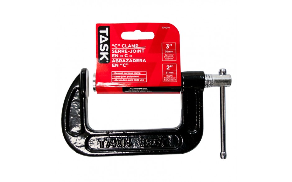 TASK 3" C-Clamp T74014 - Ritchie's Building & Flooring Centre