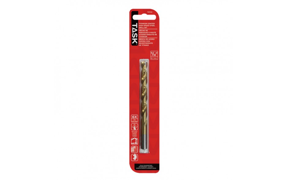 TASK T91132 11/32" Titanium Steel Drill Bit - Ritchie's Building & Flooring Centre