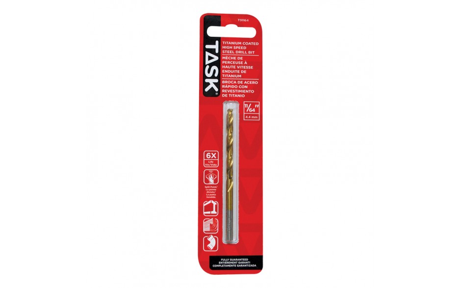 TASK T91164 11/64" Titanium High Speed Drill Bit - Ritchie's Building & Flooring Centre