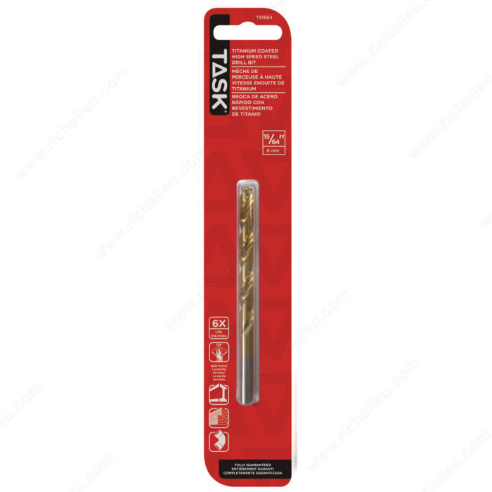 TASK T91564 15/64" Titanium High Speed Drill Bit - Ritchie's Building & Flooring Centre