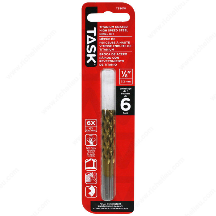 TASK T93018 1/8" x 6 pc Drill Bits - Ritchie's Building & Flooring Centre
