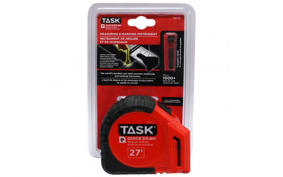 TASK TQ270 27' Quick Draw Tape - Ritchie's Building & Flooring Centre