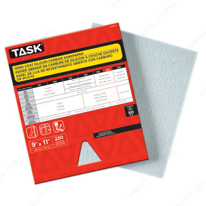 TASK 9" x 11" 320 Grit Silicone
Carbide Sandpaper ZSO3320 - Ritchie's Building & Flooring Centre